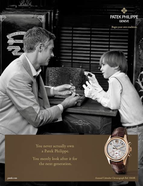 you never own a patek.